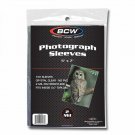 25 packs of 100 (2500) BCW 5" x 7" Photo Sleeves 25 packs of 100 (2500) BCW 5" x 7" Photo Sleeves