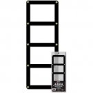 1 Case of 100 BCW Black Bordered Screwdown Standard Sized 4-Card Holders