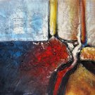 Geometric 24x36 in. stretched Oil Painting Canvas Art Wall Decor modern001