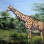 Giraffe 24x36 in. stretched Oil Painting Canvas Art Wall Decor modern001