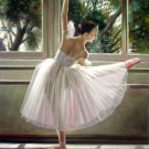 Ballerina 24x36 in. stretched Oil Painting Canvas Art Wall Decor modern010