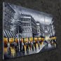 Paris 24x36 in. stretched Oil Painting Canvas Art Wall Decor modern802