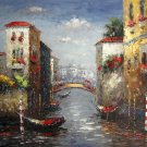 Venice 24x36 in. stretched Oil Painting Canvas Art Wall Decor modern115