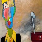 Golf 24x36 in. stretched Oil Painting Canvas Art Wall Decor modern01D