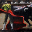 Bullfighter 24x36 in. stretched Oil Painting Canvas Art Wall Decor modern102