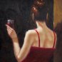 Drinking 24x36 in. stretched Oil Painting Canvas Art Wall Decor modern101
