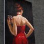 Drinking 24x36 in. stretched Oil Painting Canvas Art Wall Decor modern102