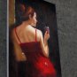Drinking 24x36 in. stretched Oil Painting Canvas Art Wall Decor modern103