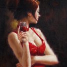 Drinking 24x36 in. stretched Oil Painting Canvas Art Wall Decor modern105