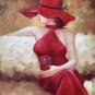 Drinking 24x36 in. stretched Oil Painting Canvas Art Wall Decor modern14D