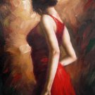 Fiery dance 24x36 in. stretched Oil Painting Canvas Art Wall Decor modern024