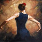 Fiery dance 24x36 in. stretched Oil Painting Canvas Art Wall Decor modern35D