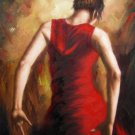 Fiery dance 24x36 in. stretched Oil Painting Canvas Art Wall Decor modern36D