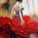 Fiery dance 24x36 in. stretched Oil Painting Canvas Art Wall Decor modern038