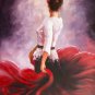 Fiery dance 24x36 in. stretched Oil Painting Canvas Art Wall Decor modern40D