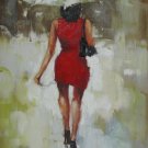 In the rain 24x36 in. stretched Oil Painting Canvas Art Wall Decor modern027 In the rain 24x36 in. stretched Oil Painting Canvas Art Wall Decor modern027