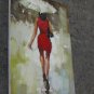 In the rain 24x36 in. stretched Oil Painting Canvas Art Wall Decor modern027