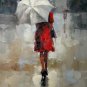 In the rain 24x36 in. stretched Oil Painting Canvas Art Wall Decor modern028