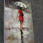 In the rain 24x36 in. stretched Oil Painting Canvas Art Wall Decor modern030