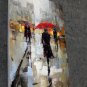 In the rain 24x36 in. stretched Oil Painting Canvas Art Wall Decor modern31D