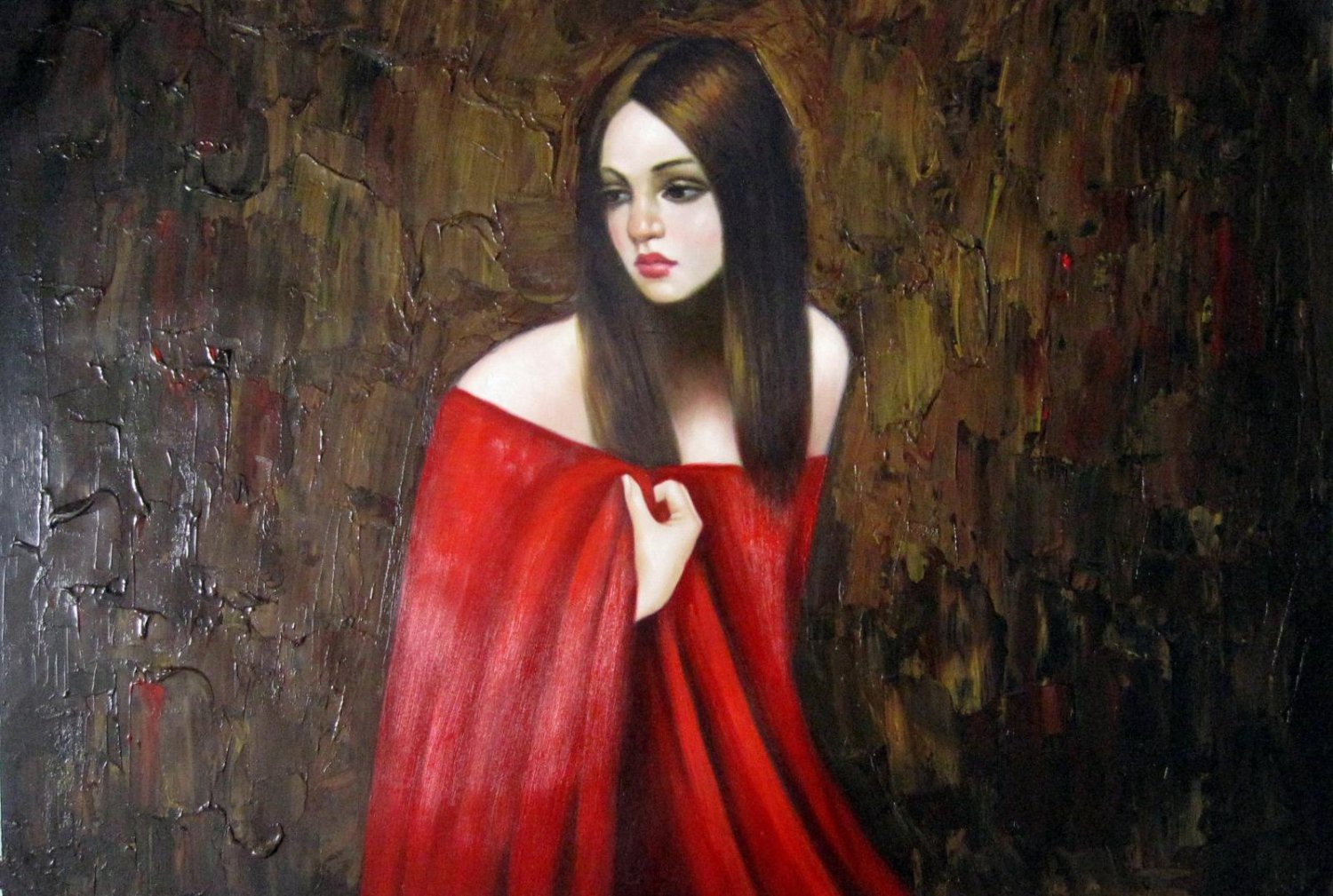 Mystery 24x36 in. stretched Oil Painting Canvas Art Wall Decor modern08D