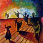 Dance 24x36 in. stretched Oil Painting Canvas Art Wall Decor modern002