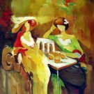 Abstarct figure 24x36 in. stretched Oil Painting Canvas Art Wall Decor modern05D