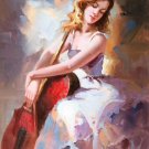 Music 24x36 in. stretched Oil Painting Canvas Art Wall Decor modern06D Music 24x36 in. stretched Oil Painting Canvas Art Wall Decor modern06D