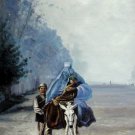 On road 24x36 in. stretched Oil Painting Canvas Art Wall Decor modern001