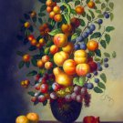 Vase Flower 24x36 in. stretched Oil Painting Canvas Art Wall Decor modern502