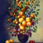 Vase Flower 24x36 in. stretched Oil Painting Canvas Art Wall Decor modern502
