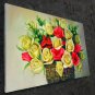 Vase Flower 24x36 in. stretched Oil Painting Canvas Art Wall Decor modern506