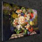 Vase Flower 24x36 in. stretched Oil Painting Canvas Art Wall Decor modern515