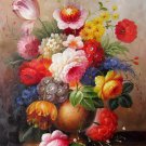 Vase Flower 24x36 in. stretched Oil Painting Canvas Art Wall Decor modern516
