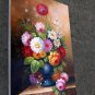 Vase Flower 24x36 in. stretched Oil Painting Canvas Art Wall Decor modern20D