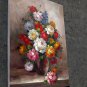 Vase Flower 24x36 in. stretched Oil Painting Canvas Art Wall Decor modern526