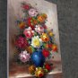 Vase Flower 24x36 in. stretched Oil Painting Canvas Art Wall Decor modern529