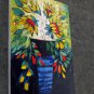 Vase Flower 24x36 in. stretched Oil Painting Canvas Art Wall Decor modern538