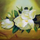 Gardenia 24x36 in. stretched Oil Painting Canvas Art Wall Decor modern001