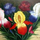 Orchid 24x36 in. stretched Oil Painting Canvas Art Wall Decor modern001