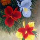 Orchid 24x36 in. stretched Oil Painting Canvas Art Wall Decor modern002