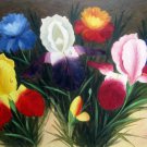 Orchid 24x36 in. stretched Oil Painting Canvas Art Wall Decor modern003