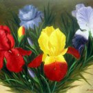 Orchid 24x36 in. stretched Oil Painting Canvas Art Wall Decor modern004