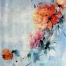 Peony 24x36 in. stretched Oil Painting Canvas Art Wall Decor modern005