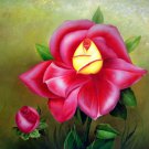 Roses 24x36 in. stretched Oil Painting Canvas Art Wall Decor modern001