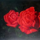 Roses 24x36 in. stretched Oil Painting Canvas Art Wall Decor modern002
