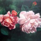 Roses 24x36 in. stretched Oil Painting Canvas Art Wall Decor modern003