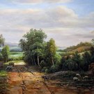 Country 24x36 in. stretched Oil Painting Canvas Art Wall Decor modern907