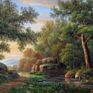 Forest 24x36 in. stretched Oil Painting Canvas Art Wall Decor modern001