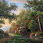 Forest 24x36 in. stretched Oil Painting Canvas Art Wall Decor modern001